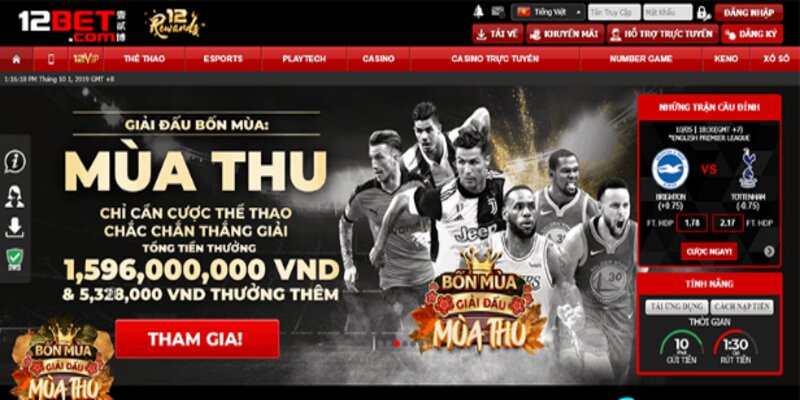 Đến ngay với 12Bet để nhận quà liền tay