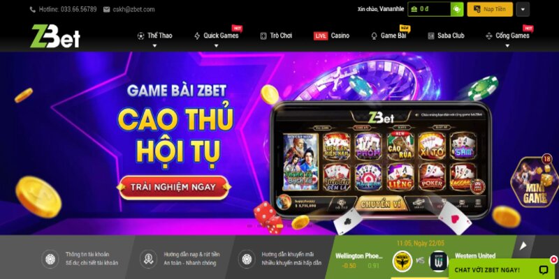 Chơi cùng Live Casino Zbet