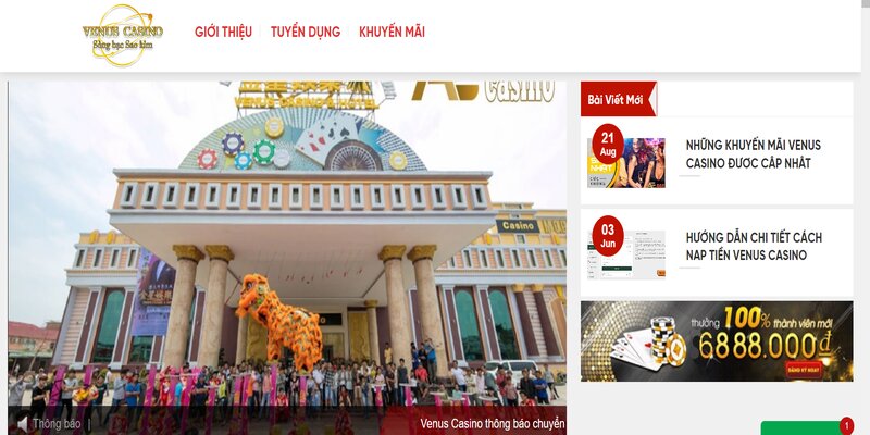 Đôi nét sơ lược về sảnh game bài Venus Casino 