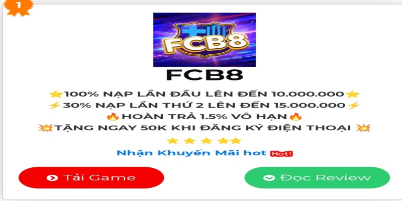 Nhà cái FCB8 - Nơi cược uy tín bậc nhất Châu Âu