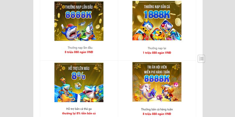 Dòng game bắn cá Paradise cực nổi tiếng của Bắn cá 888b