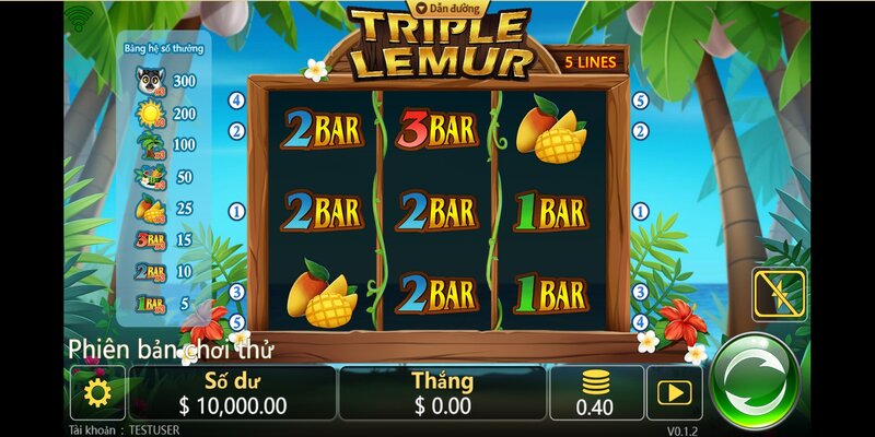 Triple Lemur - Game cá cược nổ hũ độc đáo của năm 2023