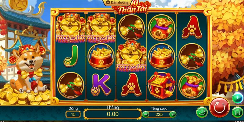 Giao diện của game nổ hũ siêu hot Chú Chó Phát Tài tại Red88